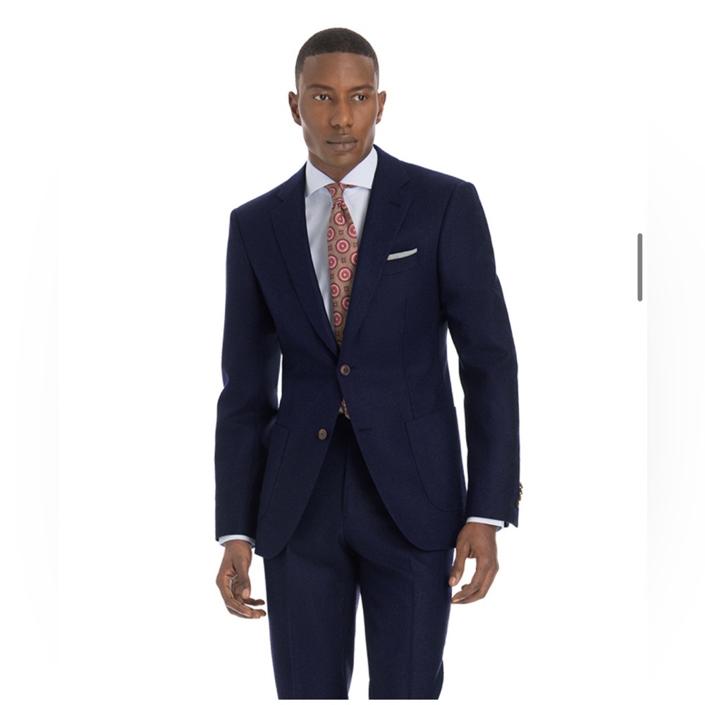 Black Lapel | Men’s Navy Suit, 2 piece | 42 chest, 33 waist, 30 length